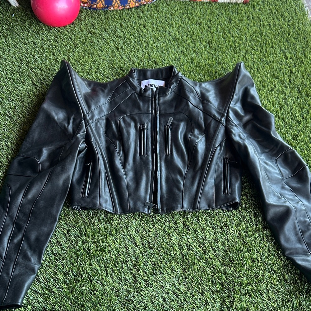 NAMILIA Spike Moto Jacket Size Small - Picture 7 of 8